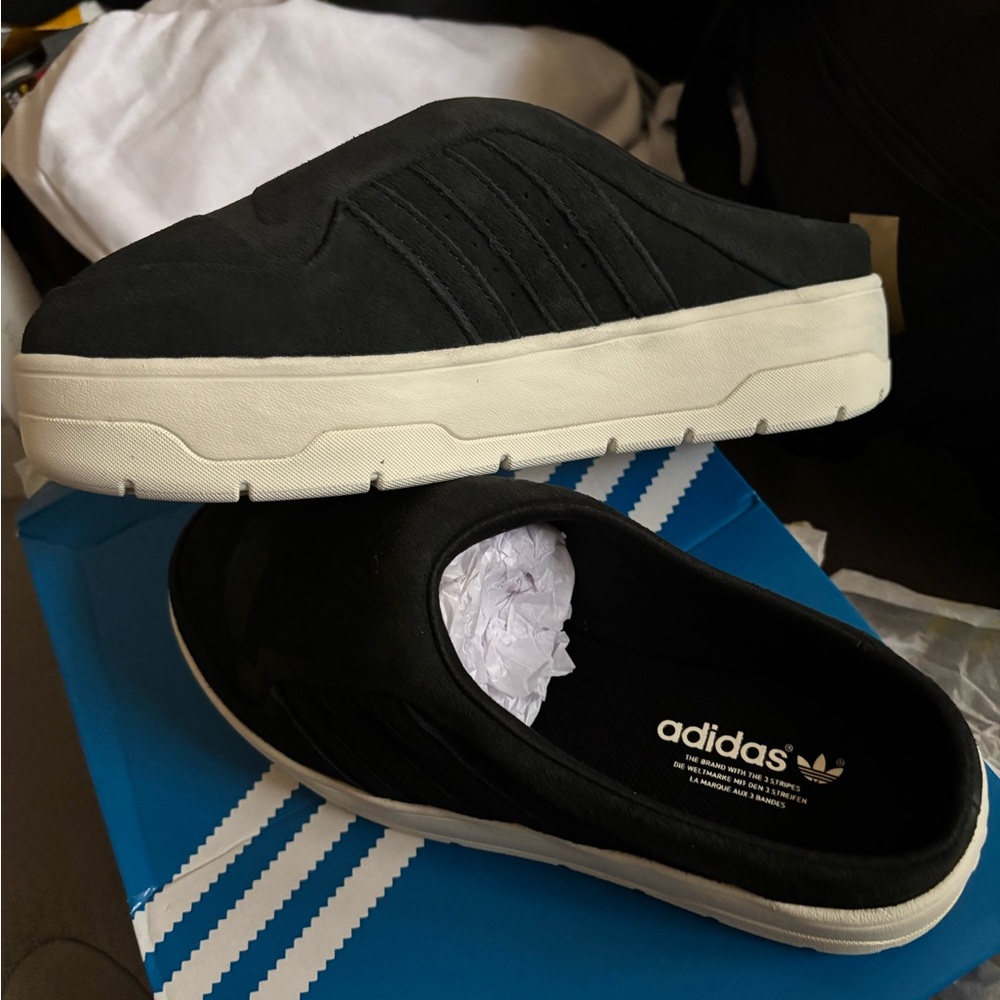 Adidas originals black mules